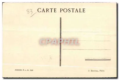 Bandol — A Praia — C.L. Giraud, Agenda P. L. M. 1922 — Verso
