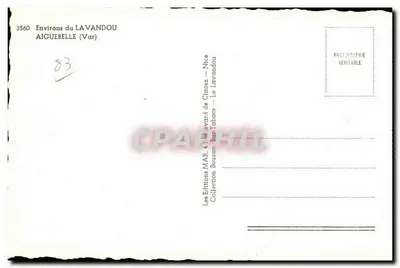 Okręg Lavandou — Aiguebelle (Var) — Wydawnictwo MAR — Rewers
