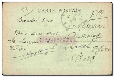 Bandol-sur-Mer — Hulpkliniek — Uitgever C. Budry - Marseille — Achterkant