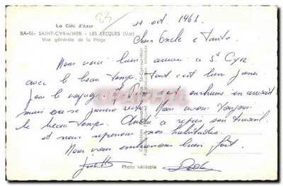 Saint-Cyr-sur-Mer — Vista geral da praia — Editor: C. P. A. P. H. I. L. — Verso