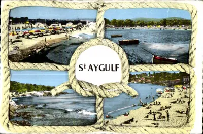 Saint-Aygulf — praia e porto — editor Abbé du Caire, n° 236-41-28