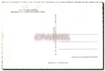 Saint-Aygulf — praia e porto — editor Abbé du Caire, n° 236-41-28 — Verso