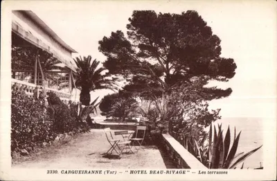 Carqueiranne (Var) — Hotel Beau-Rivage — As terraces