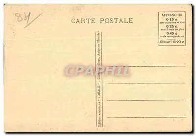 Petrarca en Laure — Herinnering aan de Fontein van Vaucluse — Artistieke uitgave 'IDÉALE' Avignon-Beau — Achterkant