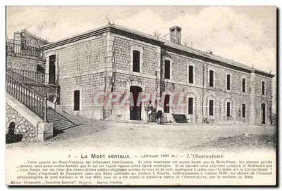Mont Ventoux — A Observatórios — Maison Universelle, Nouvelles Galeries, Avignon