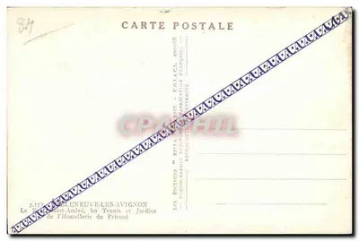 Villeneuve-lès-Avignon — Fort Saint-André i ogrody Pricuré — Éditions & Bella Nice — Rewers