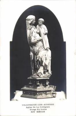 Villeneuve-lès-Avignon — Estátua da Virgem com o Menino na igreja colegiada — editor não visível