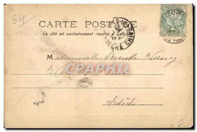 La Bégude de Mazenc — Zamek Mazenc dla Pana Loubet, Prezydenta Republiki — Wydawnictwo J. Brun et Cie, Carpentras — Rewers