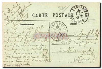 Carpentras (Vaucluse) — O Hôtel-Dieu e Estátua de Mgr d'Inguimbert — Edição Novas Galerias, Carpentras — Verso