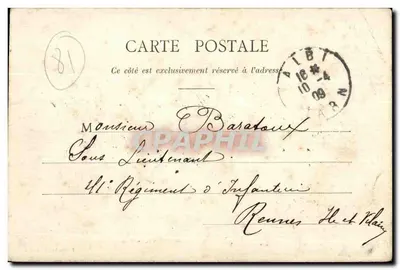 St-Juéry - El Tarn — F. Transier, librero, Albi — Reverso