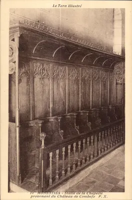 Monestiès - Stalle da Capela proveniente do Castelo de Combefo - Le Tarn Illustré P. X.