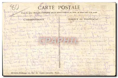 Tilloloy (Somme) — Fachada da Igreja — Guerra 1914-1915 — Verso