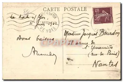 Pouzauges - Il Donjon del Castello — I Monumenti storici classificati della Vendée, 4. — Editore A. Robin — Verso