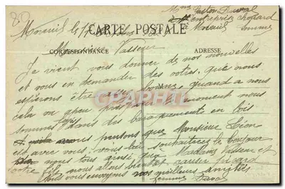 Moreuil após o bombardeio — Place Parmentier — Fot. Moreuil — Verso
