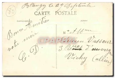 Rambures — O Castelo. Vista frontal — Editor: Ed. G. Malaval, Rambures, n°42 — Verso