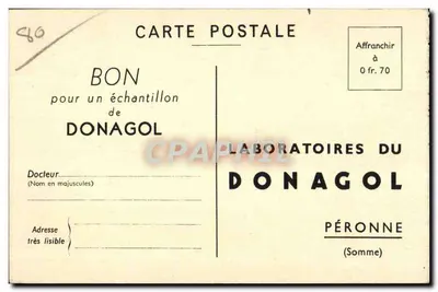 Las — cienista aleja — Laboratoires du Donagol, Péronne — Rewers