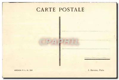 Tunis — vista panorâmica com minarete — Cl. Soler, Agenda P. L. M. 1929 — Verso
