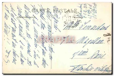 Tirador Marroquino — Croquis de Guerra, setembro de 1914 — Editor CCC, n°18 — Verso
