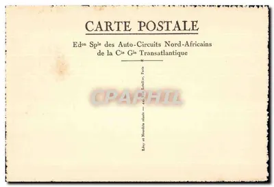 Oudjda (Marok) — Widok w kierunku Wielkiej Mezquidy Sztabu — Édition Spéciale des Auto-Circuits Nord-Africains — Rewers
