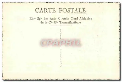 Meknès — Cour de la Médersa Bou-Anania — Wydawnictwo Auto-Circuits Nord-Africains — Rewers