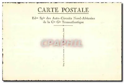 Meknès — Porta Bab-Mansour — Edição dos Auto-Circuits Norte-Africanos — Verso