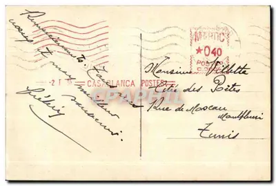 Casablanca — Il Palazzo della Regione Militare — Foto Flandrin, n°19 — Verso