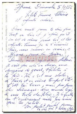 PA Marrocos Ifrane O Patinação Le Chamonix — Verso