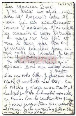 Widok miasta z pola — nr 1410/1948 — Rewers