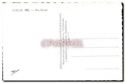 Fès — Bou-Jeloud — La Cigogne — Rewers