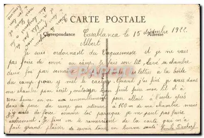 Casablanca (Marocco) — Vista generale del porto con la grande diga — Editori Kricoran, Casablanca — Verso