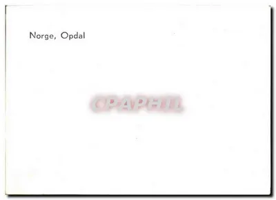 Paisagem rural norueguesa — Opdal, Noruega — editor desconhecido — Verso