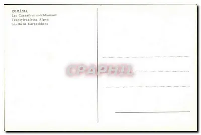 Os Carpathas meridionais — Transilvânia — Verso