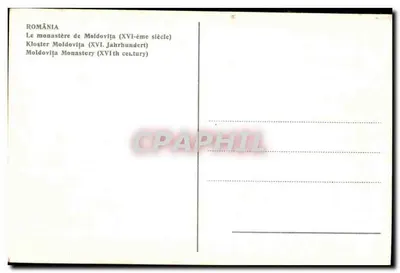 Monasterio de Moldovița — siglo XVI — — Reverso