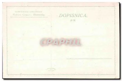 Donna in costume sloveno — che tiene un albero di Natale — editore Slovenska Umetnost, n° 3 — Verso