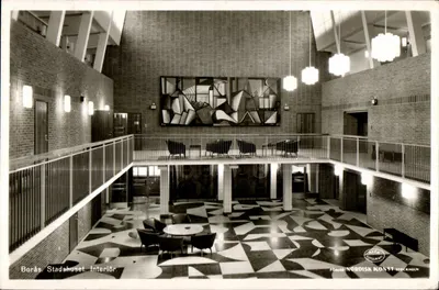 Borås. Stadshuset. Intérieur — éditeur Förlag Nordisk Konst Stockholm, n° 6002/50