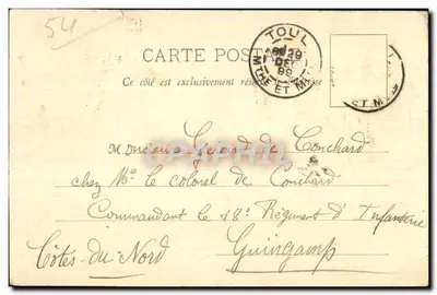 As Aulas a Cavalo — Guingamp — A. Bergeret & Cie — Verso