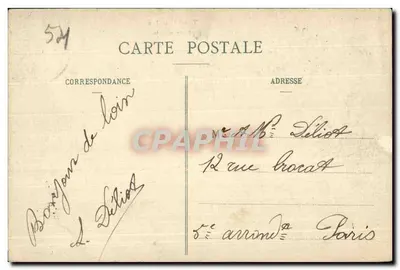 Toul ilustrado — Porta Moselle — Poirot, editor, Toul — Verso