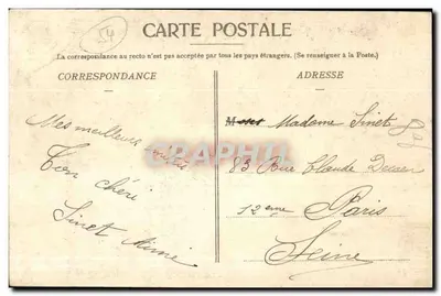TOUL Pitoresco — O Bairro do 39º de Artilharia — Foto Francesa, 40, Rue des Tanneurs, Toul — Verso