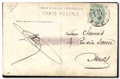 Retrato de um homem — 17 de julho de 1906 — sem editor ou número de série visível — Verso