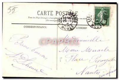 Bar-le-Duc — A Igreja de São João e o Ornain — LL. n°14 — Verso