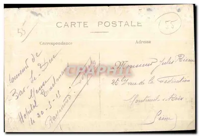 Bar-le-Duc — vista aérea — editor desconocido, n° 55 — Reverso
