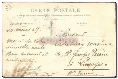 Bar-le-Duc - Vista panorâmica — Patterras, editor, n° 9 — Verso