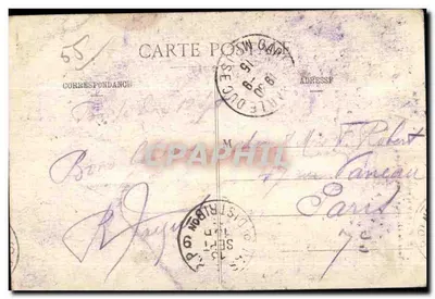 Bar-le-Duc — Wieża zegarowa — Widok z przodu — E. C. — Rewers