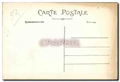 LASSAY Mayenne — Praça do Mercado — Foto Lambert, Joalheiro Lassay — Verso