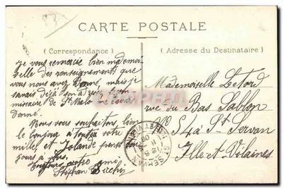 Laval — Ogólny widok, z Jardins de la Perminé — Wydawca nieznany — Rewers