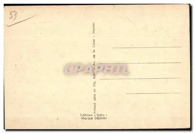 Laval (Mayenne) — Katedra i brama Beucheresse (XVe wiek) — Rewers