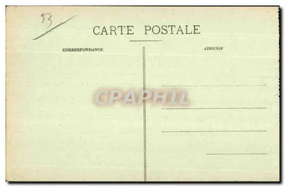 Laval - A Prefeitura — vista da prefeitura com pessoas e comércios — N.C. (editor) n°1 — Verso
