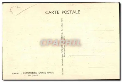 Instytucja św. Marii — Pokój noclegowy — Wydawnictwo LaVal - Tourte & Petititin — Rewers