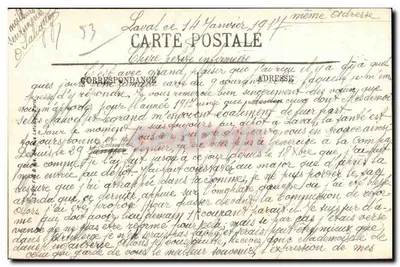Laval — La Mayenne z Pont Neuf — LL. — Rewers