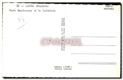 La Vallée (Mayenne) — Porta Beucheresse e la Cattedrale — Edizioni Gaby — Verso